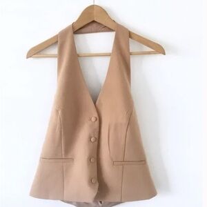 Jason Wu Button-Up Halter Vest
